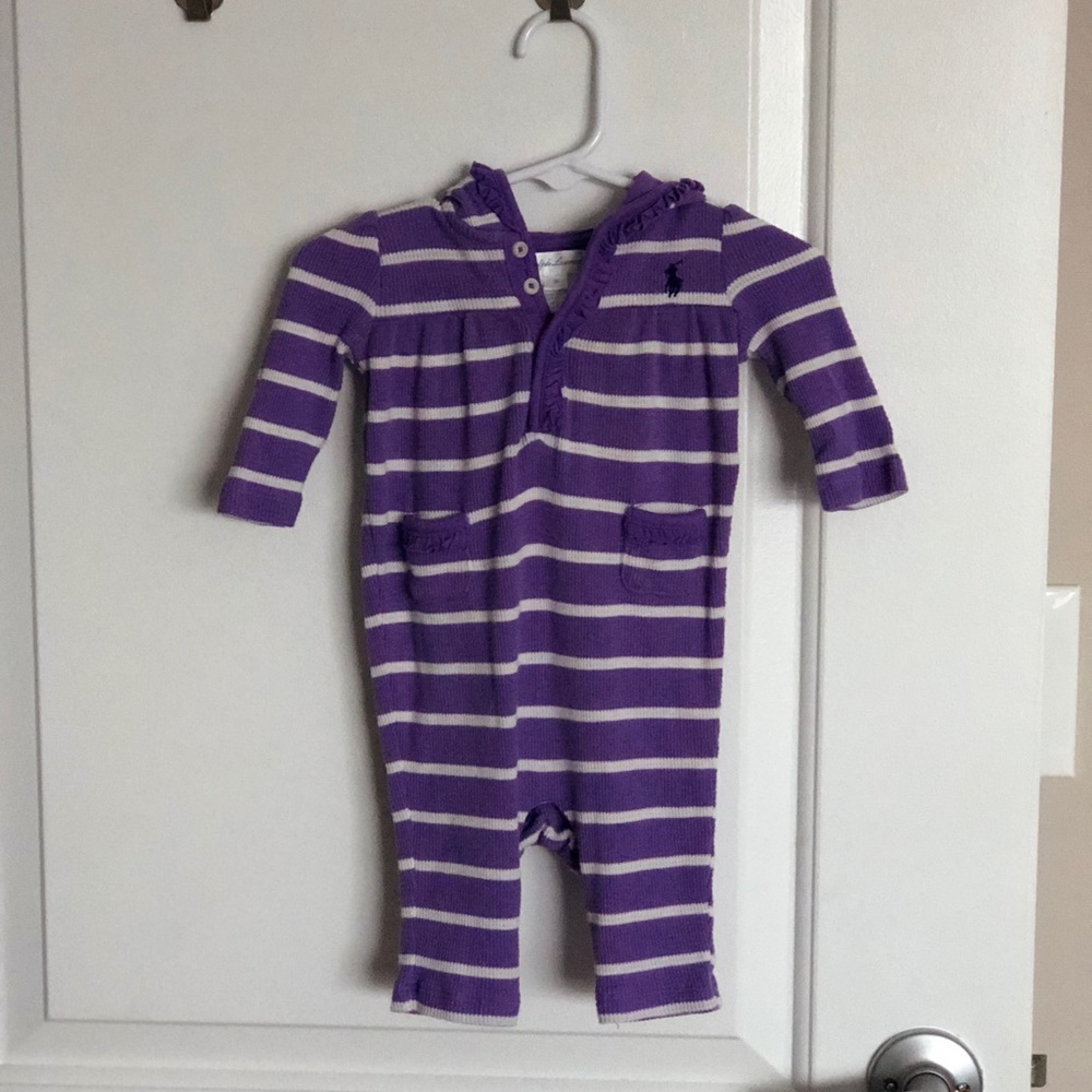 Ralph Lauren purple onesie- Sz 3 months